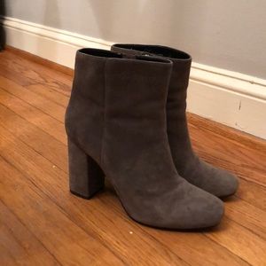 Charles David grey suede bootie